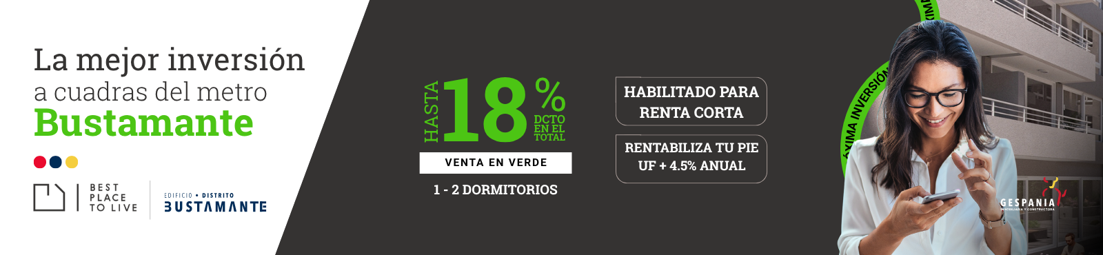 Departamentos para inversión